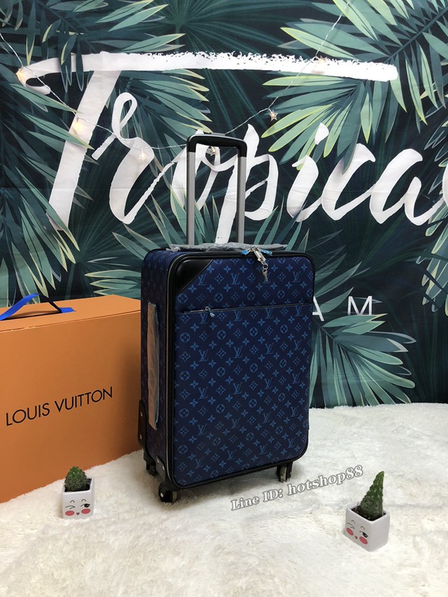 LOUIS VUITTON萬向輪原版皮拉杆箱 LV老花行李箱 gdx1035